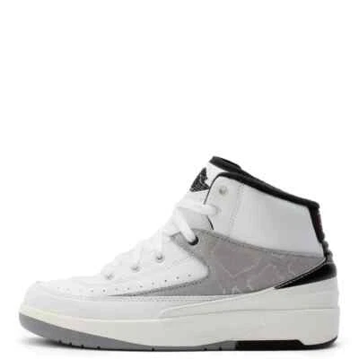 [DQ8564-102] Air Jordan 2 retrô pré-escolar Python branco/preto *NOVO* - Imagem 1 de 4