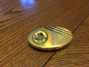 NBA VINTAGE NBA Pistons 24kt gold plated over brass paperweight - Picture 1 of 2