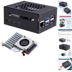 GeeekPi Raspberry Pi 5 mit Active Cooler und PCIe M.2 NVMe SSD-Protector - Bild 1 von 10