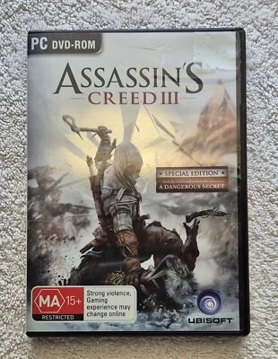 Assassins Creed 3 PC DVD-ROM With Manual  Pre-owned (S2) - Image 1 of 4
