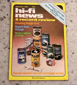 Hi-Fi NEWS Volume 25 No 9 vintage Audio Hi-Fi magazine SEPTEMBER 1980 UK - Picture 1 of 3