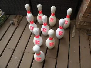 Brunswick Score King Juego de 10 Pins de Bolos Usados - Imagen 1 de 18