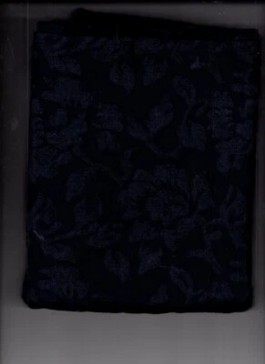1 yard fabric burnout velvet navy nylon spandex 54" wide - Image 1 of 4