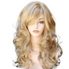 Women's Wig Hair Full Wig Wavy Ombre Hair Wig Long Curly Wigs Brown Gold Blonde