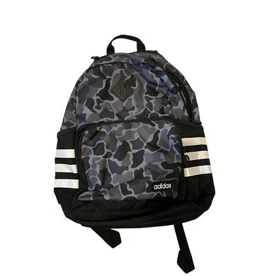 Adidas Black Gray Camo Backpack - Image 1 of 4