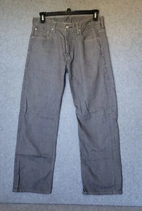 Jeans Levis 569 uomo 38x32 grigio denim sciolto dritto sbiadito casual da lavoro anni 90 - Foto 1 di 12