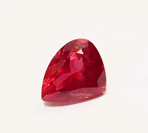 9.90 Ct Certified Natural Padparadscha Sapphire Red Pinkish Loose Gemstone - Foto 1 di 8
