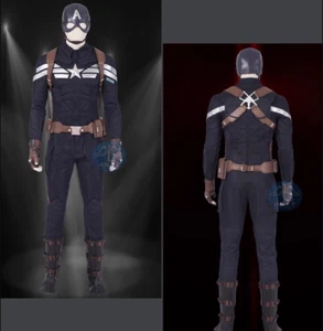 Captain America 2 Winter Soldier Cosplay Costume High Quality Complete Outfits - Picture 1 of 18