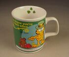 Enesco Garfield Cat ceramic  St. Patrick's Day Mug 1978 Cartoon Coffee Cup  #1