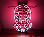 20&quot;x16&quot; Spiderman Logo Neon Sign Light Lamp Visual Collection Decor Beer Bar L for sale