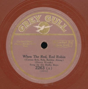 78tk-vocal-GREY GULL 2263-Radio Boys/Honey Duke-(When the red red robin/Down ole - Imagen 1 de 2