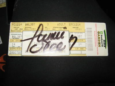 JERMAINE ONEAL NBA LEGEND BIG 3 STAR SIGNED TD GARDEN TICKET V INDIANA PACERS - Image 1 of 2