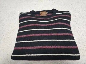 Vintage Yves Saint Laurent Sportswear Striped Pullover Wool Sweater SZ Large  - Picture 1 of 11