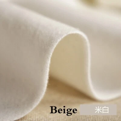 100*150CM DIY Faux Wool Fabric 1.33mm Thickness Plain for Suit Coat Hat Sewing - Image 1 of 4