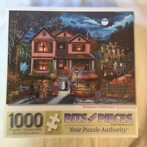 Bits and Pieces 1000 Piece Jigsaw Puzzle Yesterday's Halloween Sealed New FS!
