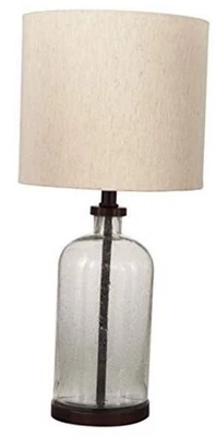  - Bandile Glass Table Lamp - Modern Farmhouse - Clear/Bronze Finish, 22"H  - Image 1 of 4