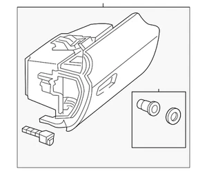 Genuine Mercedes-Benz Glove Box 172-680-02-91-8Q84 - Picture 1 of 3