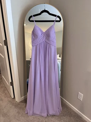 Платье подружки невесты Azazie сиреневое изменено на размер 6 шифоновое платье - Изображение 1 из 3