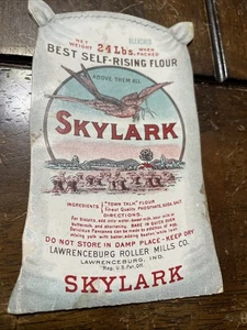 Antique 1900s SKYLARK FLOUR Lawrenceburg, Indiana advertisement card needles - Picture 1 of 4