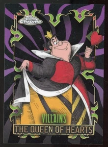 2025 Topps Chrome Disney The Queen of Hearts #DV-5 Villains Black Ref #'d 6/10! - Bild 1 von 2