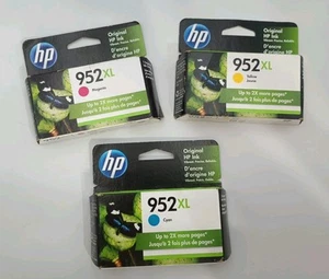 3 Packs Oem HP 952XL Ink Color Cyan, Yellow, Magenta 8210 8720 8740 EXP 2023 - Picture 1 of 3