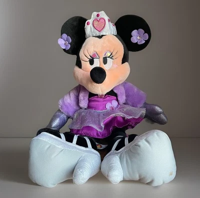 Disney Parks Y2K Minnie Mouse Purple Princess Dress Plush Stuffed Animal - EUC! - Image 1 of 4