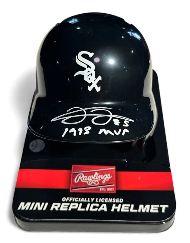 Подписанный Фрэнком Томасом мини-шлем ватина Chicago White Sox с надписью «1993 MVP» - Изображение 1 из 4