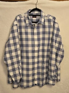 UNTUCKit Hemd Herren 2XL lila/blau/weiß Button Down faltenfrei kariert - Bild 1 von 9