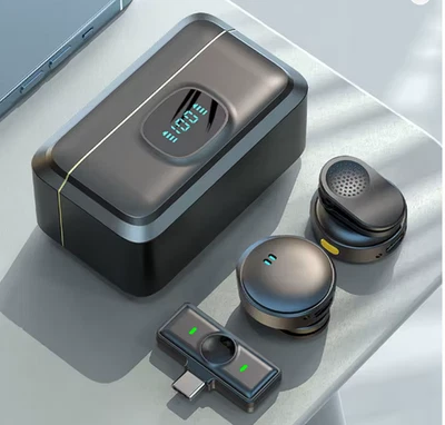 Mikrofon Kabellos Bluetooth Handy Mini Mikrofon Für Aufnahme Videoaufzeichnung - Bild 1 von 3