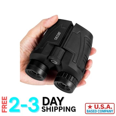 Waterproof 12x25 Compact Binoculars for Adults & Kids - Perfect for Birdwatching - Image 1 of 4