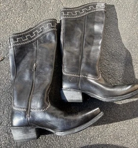 Ariat Tall Sahara Sz 9.5 Old West Black Boot - Picture 1 of 12