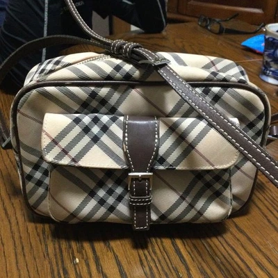 Burberry Blue Label Mini Shoulder Bag Beige Adjustable Leather Strap - Image 1 of 4