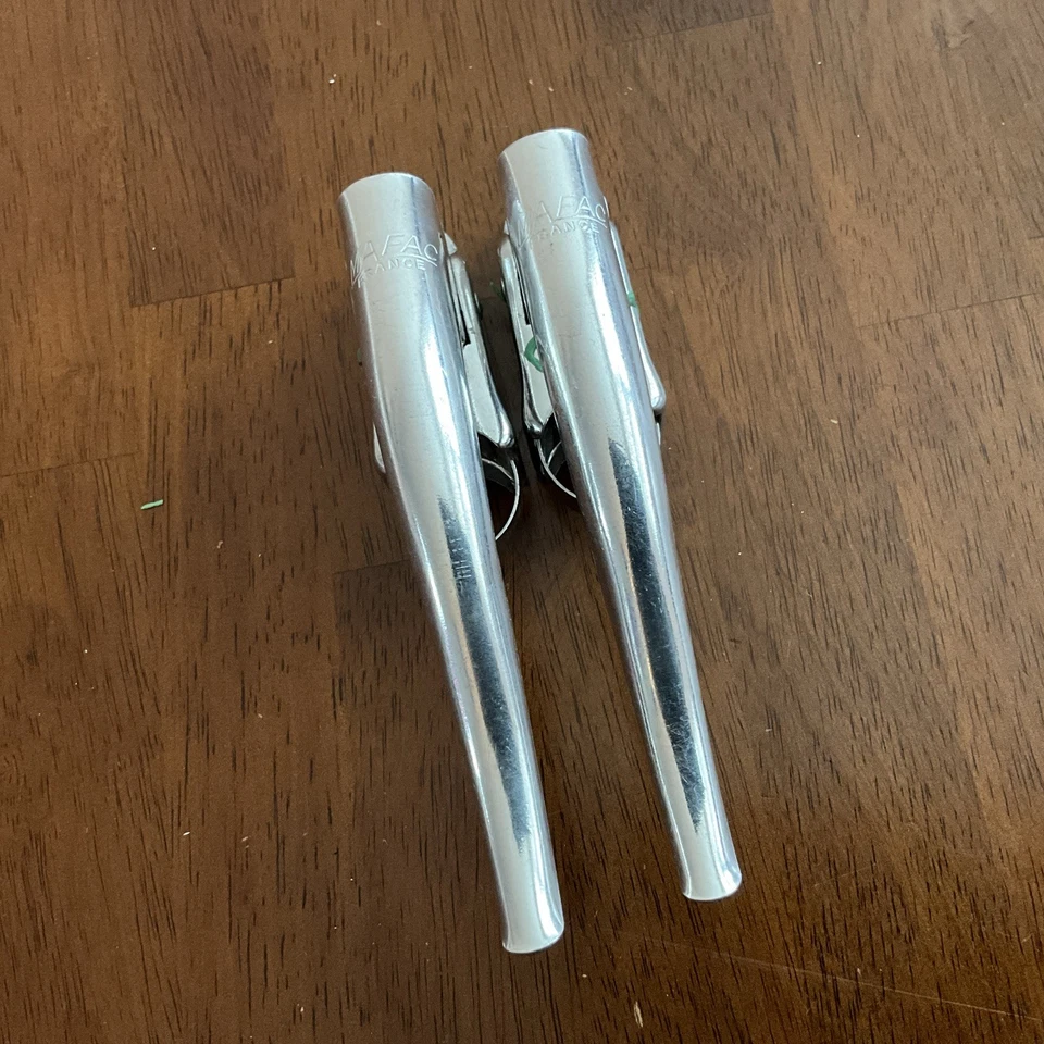 Juego de palancas de freno Mafac vintage NOS - carretera - plata - Francia Foto 1 de 4