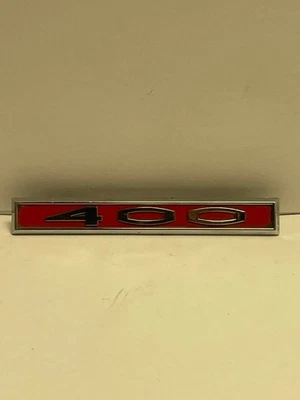 Part # 1371842 1965 Buick Lesabre 400 Name Badge Emblem Vintage - Image 1 of 3