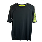 Small (34-36) Russell Black & Green Athletic T-Shirt