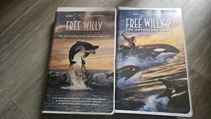 Free Willy 1 &2 VHS Tapes! With Clamshell - Picture 1 of 3