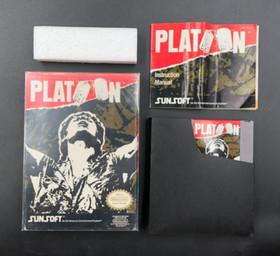 Platoon (Nintendo Entertainment System, NES) in Box w/ Manual + Sleeve + Case