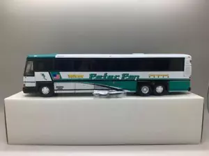 CORGI PLAIN BOX SAMPLE MODEL PETER PAN TRAILWAYS BUS MCI-102 DL3 1/50 - Picture 1 of 8