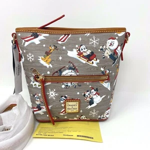 NWT GENUINE Disney Parks Mickey & Friends Holiday Crossbody Dooney & Bourke - Picture 1 of 11