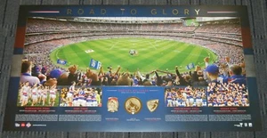 WESTERN BULLDOGS 2016 PREMIERS ROAD TO GLORY AFL PRINT BONTEMPELLI PICKEN BOYD - Picture 1 of 1