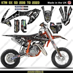 ADESIVI DECALCOMANIE GRAFICHE KTM 50 SX 2016 - 2023 H - Foto 1 di 2