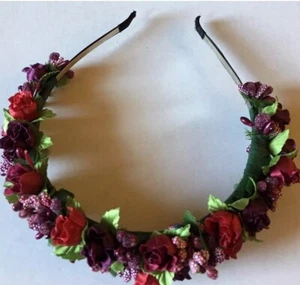Haarkranz Blumenkranz Haarreif Party Hochzeit Haarschmuck Kopfschmuck Kopfkranz - Bild 1 von 1