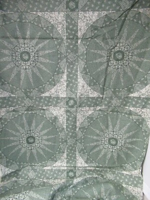 DE COLECCIÓN 1970 GENERAL FABRICS CO VERDE Patchwork Cheater Print RARO SBTYX45" NUEVO Foto 1 de 4