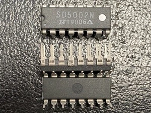 SILICONIX SD5002N HIGH SPEED DMOS QUAD FET ANALOG SWITCH ARRAY DIP16 IC LOT OF 4 - Picture 1 of 2