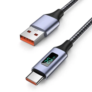 Fast Charging Cable Type C Micro USB for iPhone Data Sync Voltage Display Cables - Picture 1 of 24