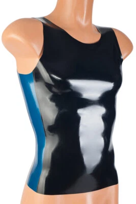 LA-MINOU Latex Herren Top, Achselshirt, Rubber, Fetisch, Gummi