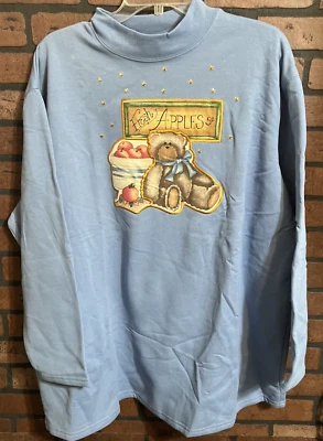 Quaker Factory Fresh Apples Pullover Sweater Sz 3x - Image 1 of 4