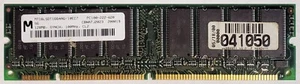 Micron 128MB SDRAM MT16LSDT1664AG-10EC7 PC100-222-620 CL2, generalüberholt - Bild 1 von 2