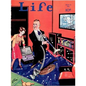 June 1931 LIFE - Full-Color Magazine (Cover Only) - Little Gem Sweeper Co - Imagen 1 de 2