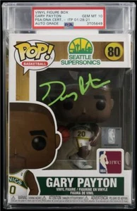 Gary Payton Signed Funko Pop #80 PSA/DNA Encapsulated Auto 10 Gem Mint - Picture 1 of 2